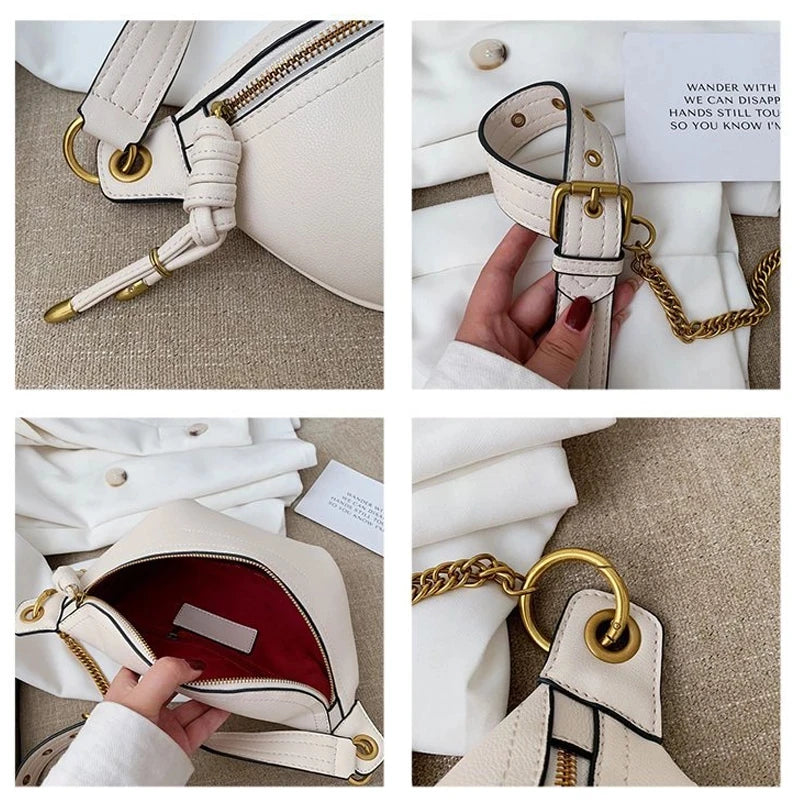 PU Leather Women Bag Waist Fanny Pack Belt Bum Hip Belly Cross Body
