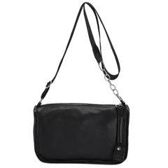 PU Leather Women Shoulder Bags Chain Underarm Bags Solid Casual Girls Travel