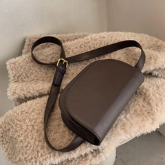 PU Leather Women Shoulder Chest Bag Messenger Bag Solid All-match