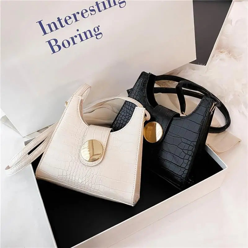 Crocodile Pattern Shoulder Bag Ladies Handbag
