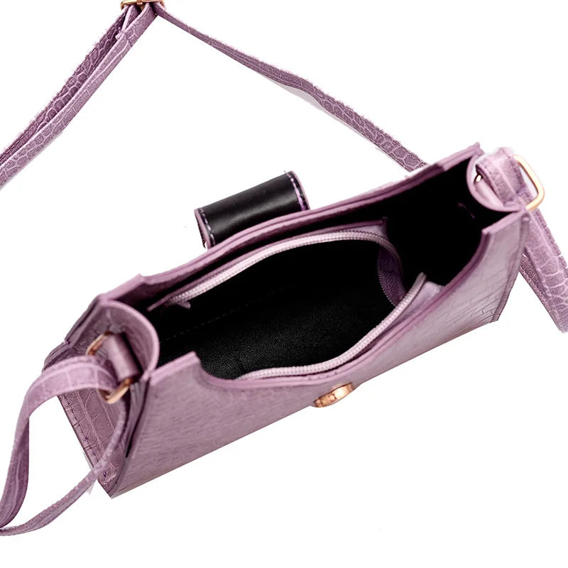Crocodile Pattern Shoulder Bag Ladies Handbag