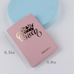 Personalised PU Leather World Map Travel Passport Cover