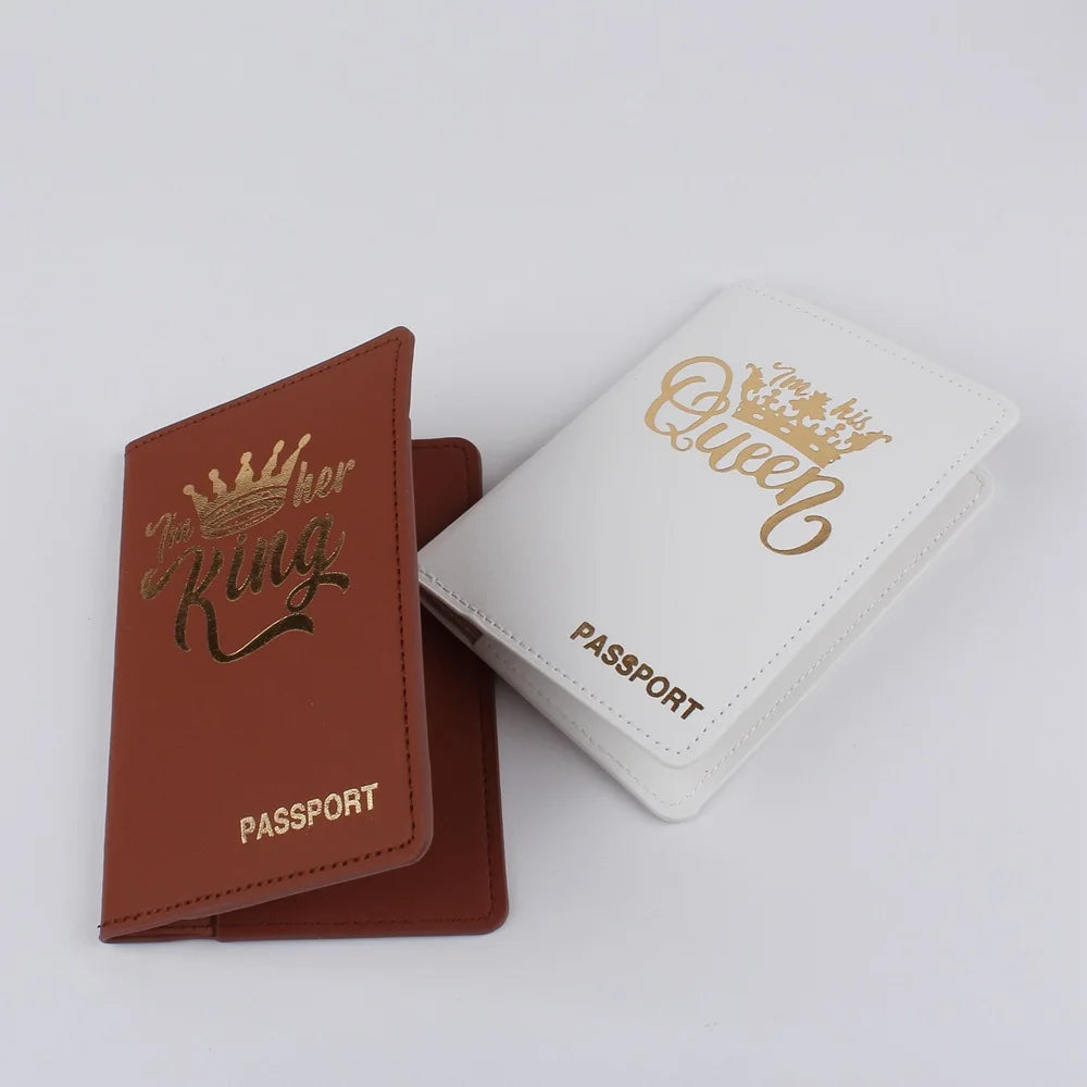 Personalised PU Leather World Map Travel Passport Cover