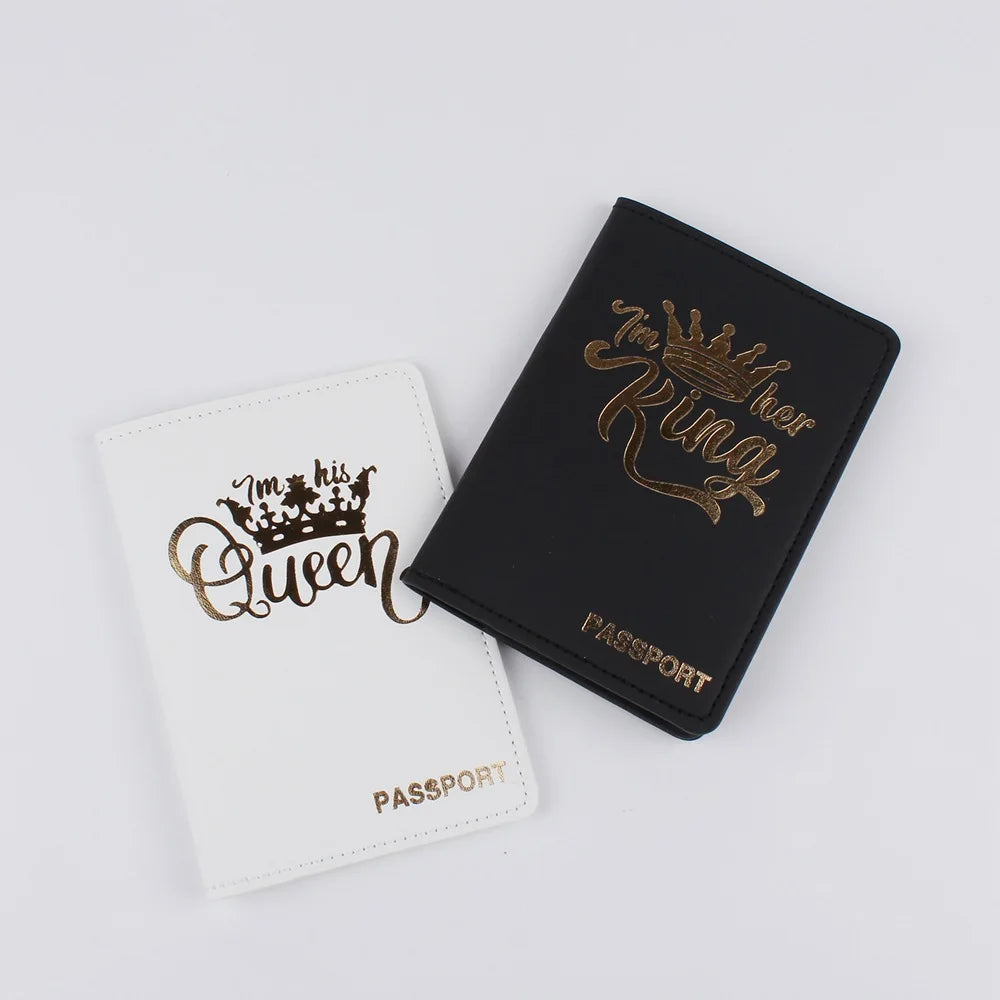 Personalised PU Leather World Map Travel Passport Cover