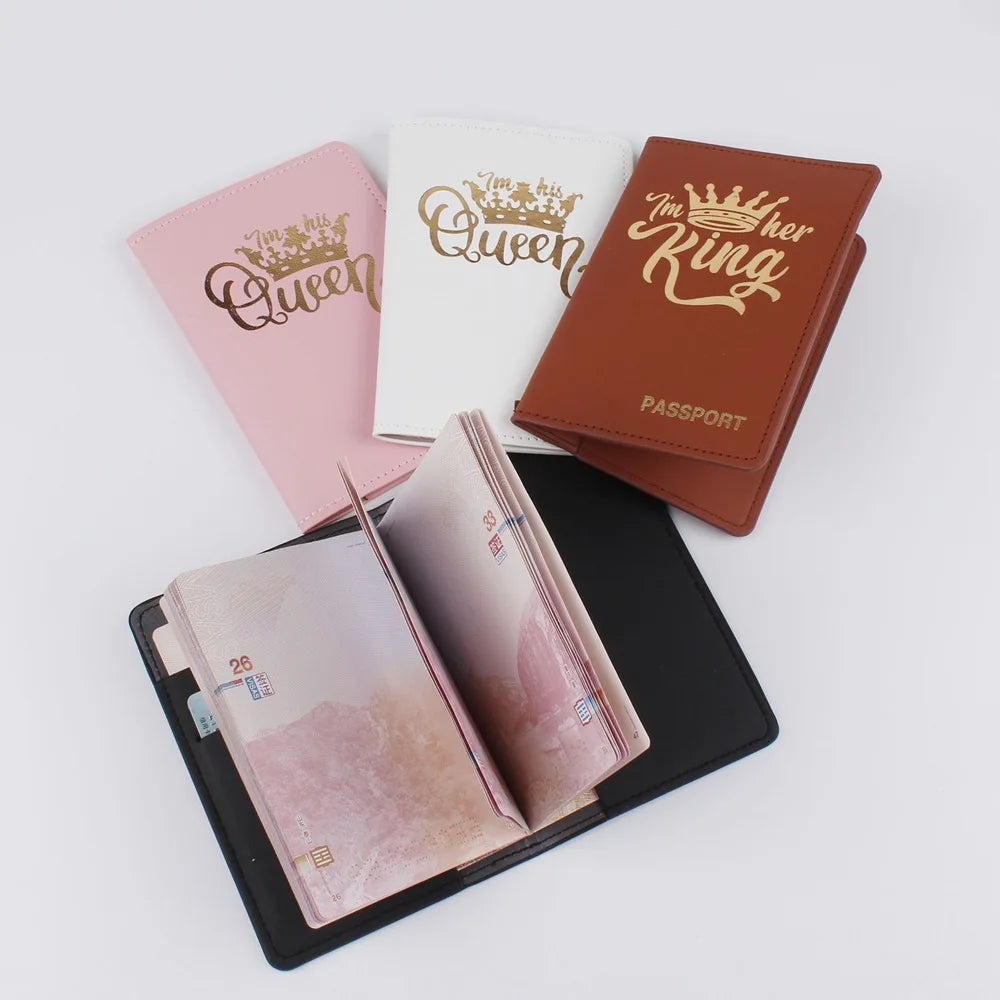 Travel Passport Cover World Map PU Leather American Holder Case
