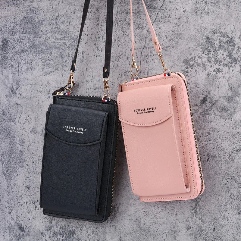 Womens PU Handbags Crossbody Clutch Phone Wallet Shoulder Bag
