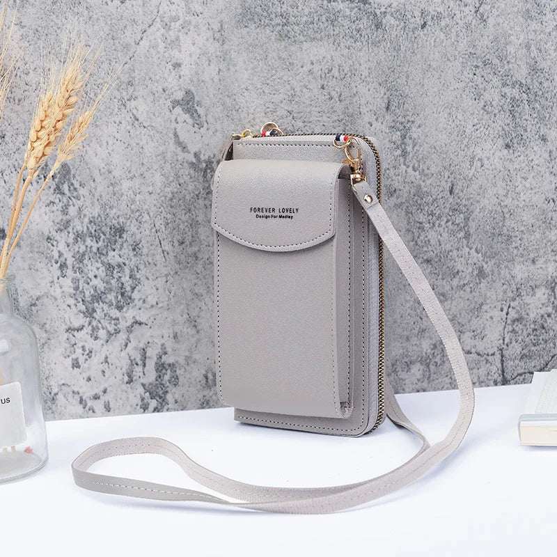 Womens PU Handbags Crossbody Clutch Phone Wallet Shoulder Bag