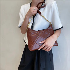 Shoulder Bag Diamond Shape Chain Bags Ladies Handbags Bucket Bags