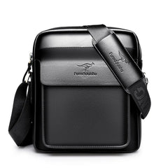 PU Men's Shoulder Bag Business Casual Messenger Briefcase