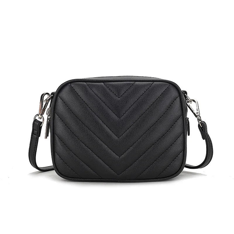 Sequins Ladies Shoulder Bag Chain Square Camera Bag