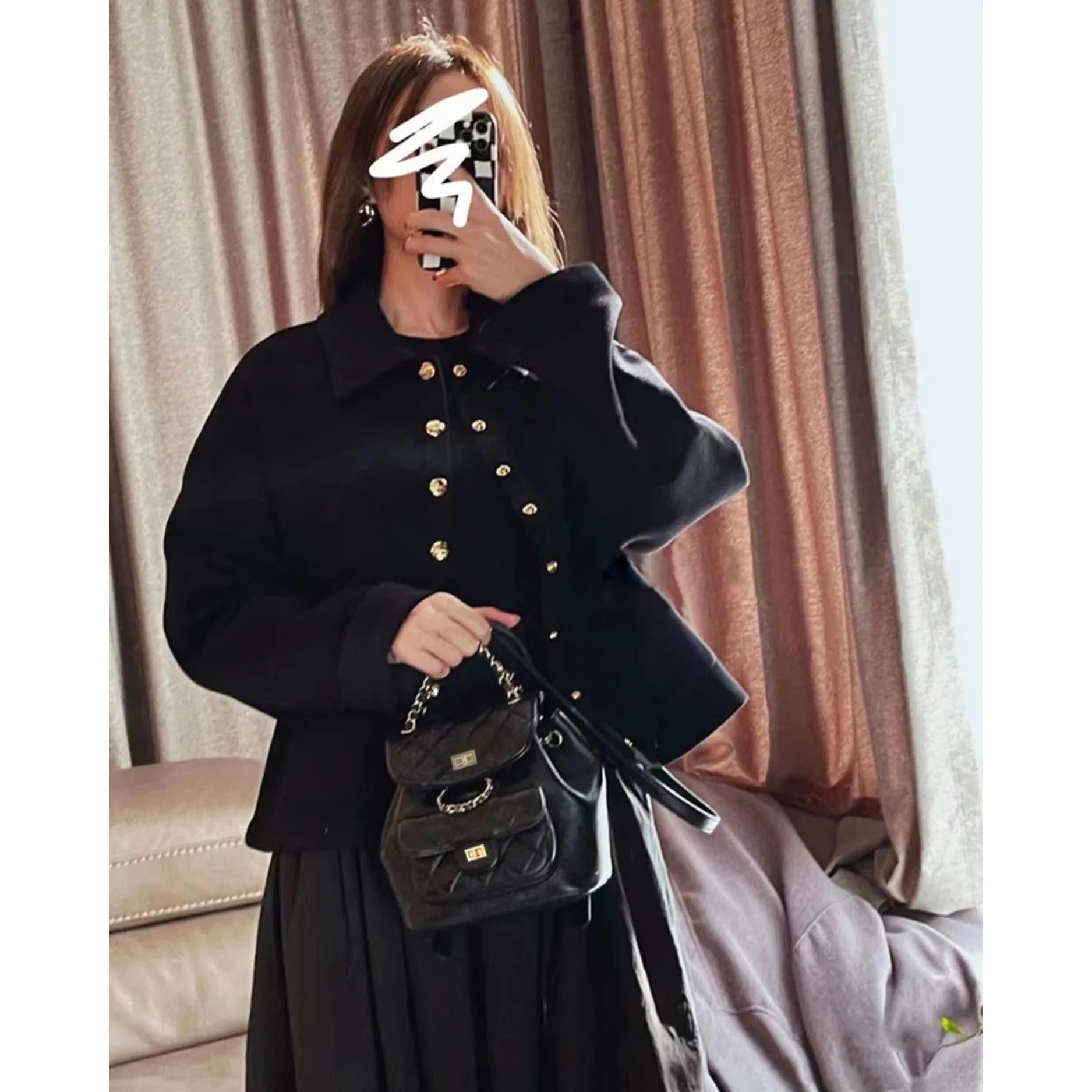 Embroidery Backpack Handbag Retro PU Leather Women Backpack