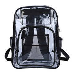 Clear PVC Backpack Teen Girls Big Boys Unisex Bag