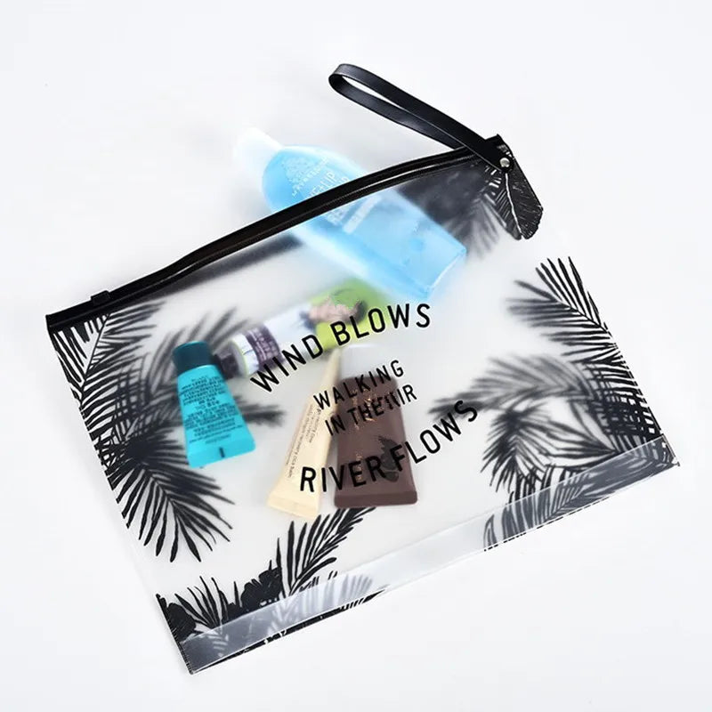 Clear Makeup Bag Pouch Waterproof Cosmetic Case Travel Bath Wash Storage