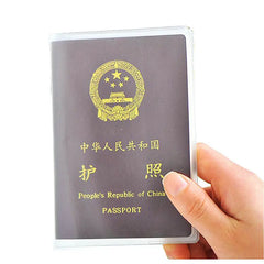 Clear PVC Passport Cover Waterproof Travel Document Bag Holder