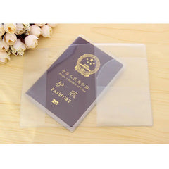 Clear PVC Passport Cover Waterproof Travel Document Bag Holder