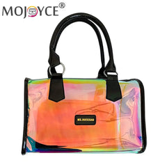Transparent Laser Shoulder Crossbody Bag Women PVC Summer Tote