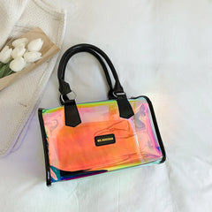 Transparent Laser Shoulder Crossbody Bag Women PVC Summer Tote