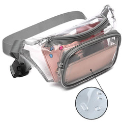 Transparent PVC Women Waist Fanny Pack Belt Bag Hip Bum Bag