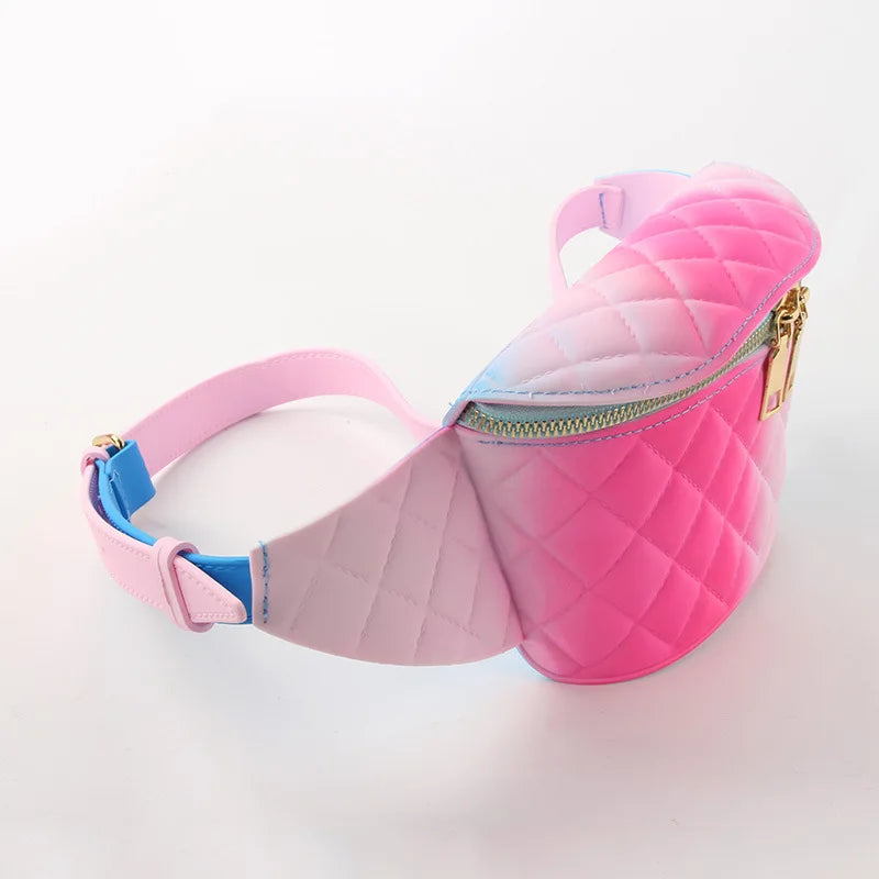 PVC Women's Waist Bag Jelly Purse Belt Bag Waterproof Fanny Pack
