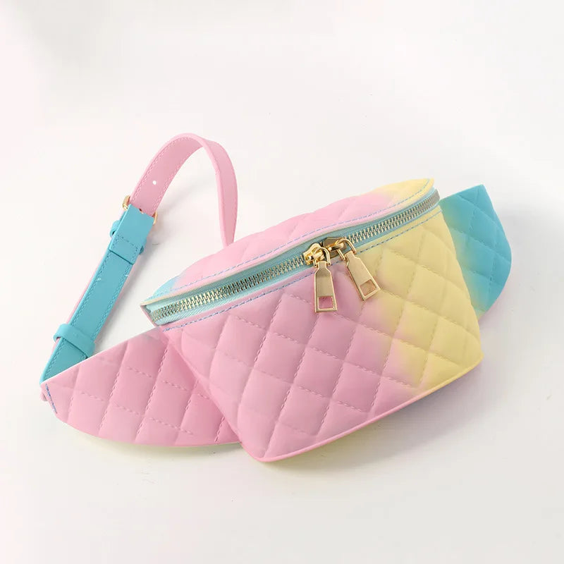 PVC Women's Waist Bag Jelly Purse Belt Bag Waterproof Fanny Pack