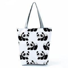 Panda Handbags High Capacity Eco Reusable Shopping Bag