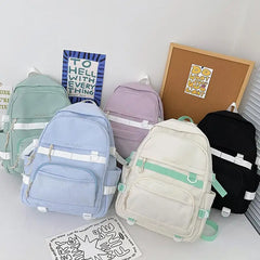 Canvas Women Anti-Theft Backpack School Bag for Teen