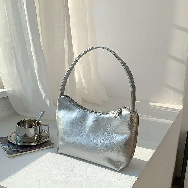 Autumn Trend Shoulder Bags for Women - Small PU Leather Handbags Tote Bags