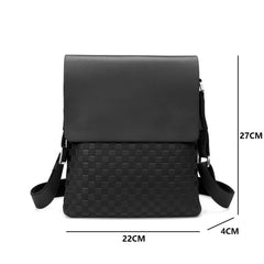 Peaker Business Men's Crossbody Shoulder Bag Handbag PU Leather Messenger Bag
