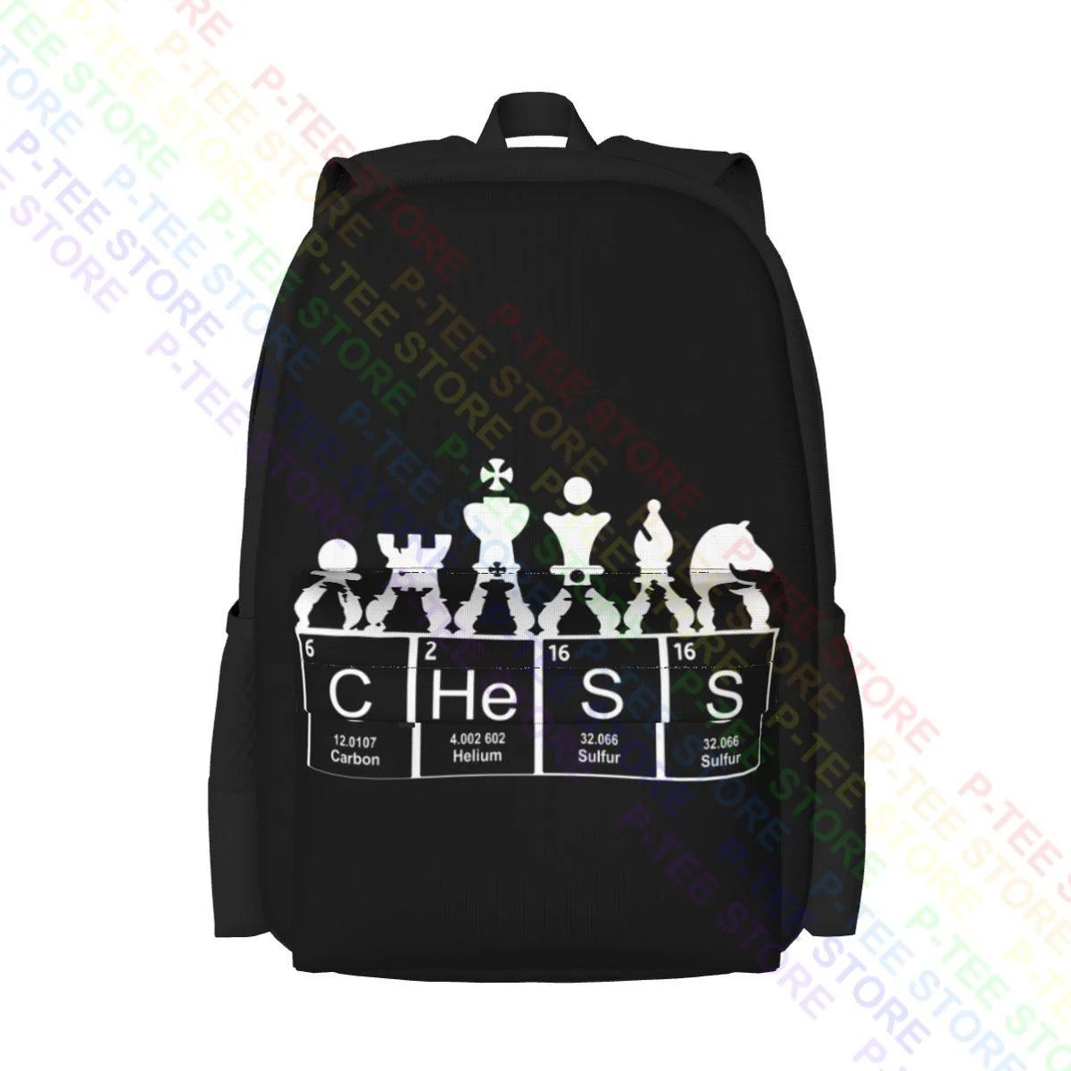 Periodic Table Elements Chess Large Capacity Backpack Travel Art Print