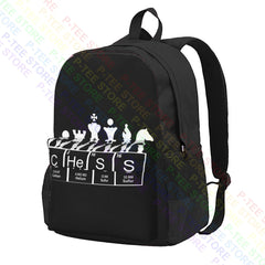Periodic Table Elements Chess Large Capacity Backpack Travel Art Print