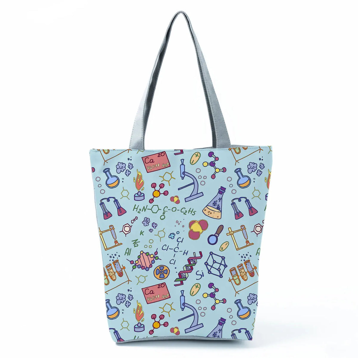 Periodic Table Elements Tote Bag Women Shoulder Handbag