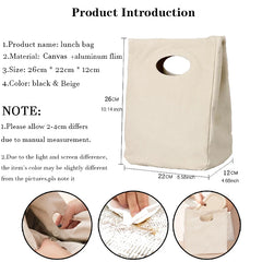 DIY Cooler Lunch Box Insulated Bento Bag Women Kids