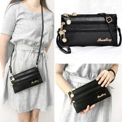 Soft Leather Small Shoulder Crossbody Bags Ladies Clutch