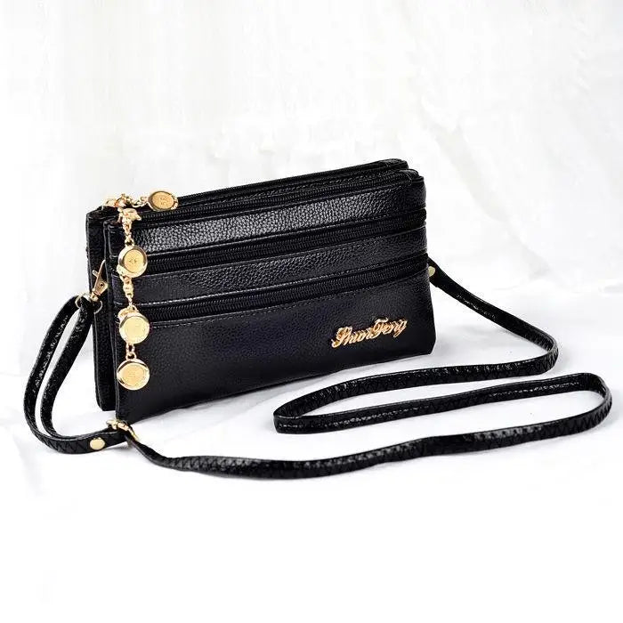 Soft Leather Small Shoulder Crossbody Bags Ladies Clutch