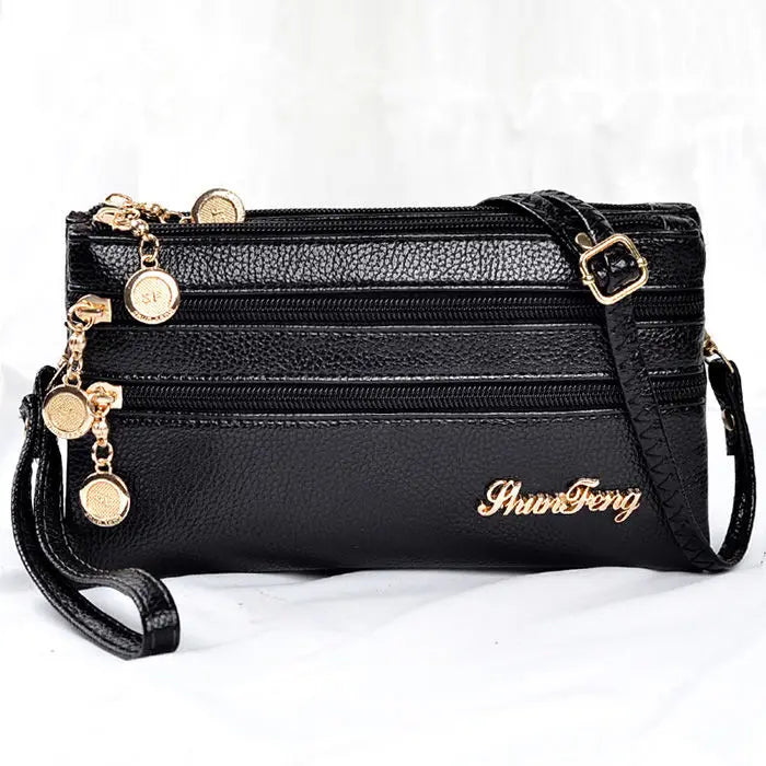 Soft Leather Small Shoulder Crossbody Bags Ladies Clutch