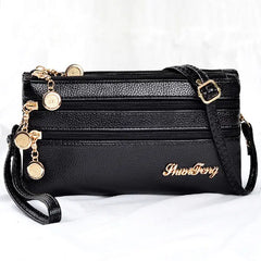 Soft Leather Small Shoulder Crossbody Bags Ladies Clutch