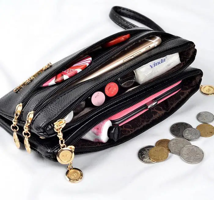 Soft Leather Small Shoulder Crossbody Bags Ladies Clutch