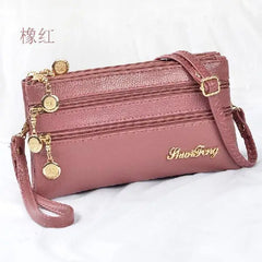 Soft Leather Small Shoulder Crossbody Bags Ladies Clutch