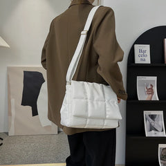 Plaid Shoulder Bag Large Capacity Diagonal Cross Female Bag
