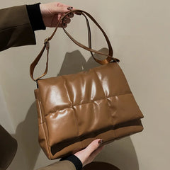 Plaid Shoulder Bag Large Capacity Diagonal Cross Female Bag