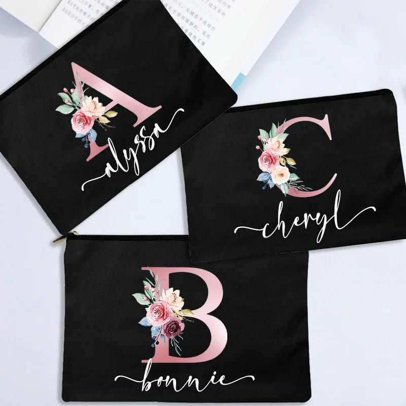 Custom Makeup Bag Wedding Bride Organizer Storage Pouch