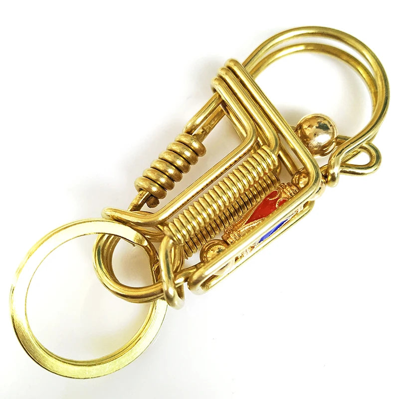 Personalized Waist Hanged Keychain Brass Steel Key Buckles