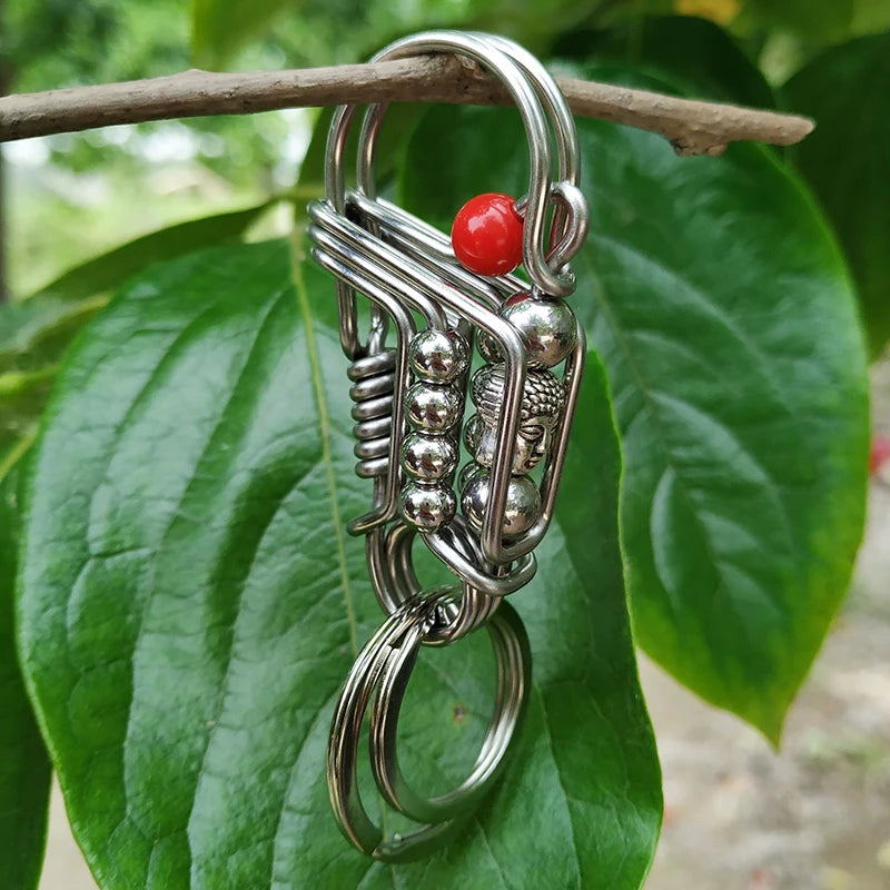 Personalized Waist Hanged Keychain Brass Steel Key Buckles