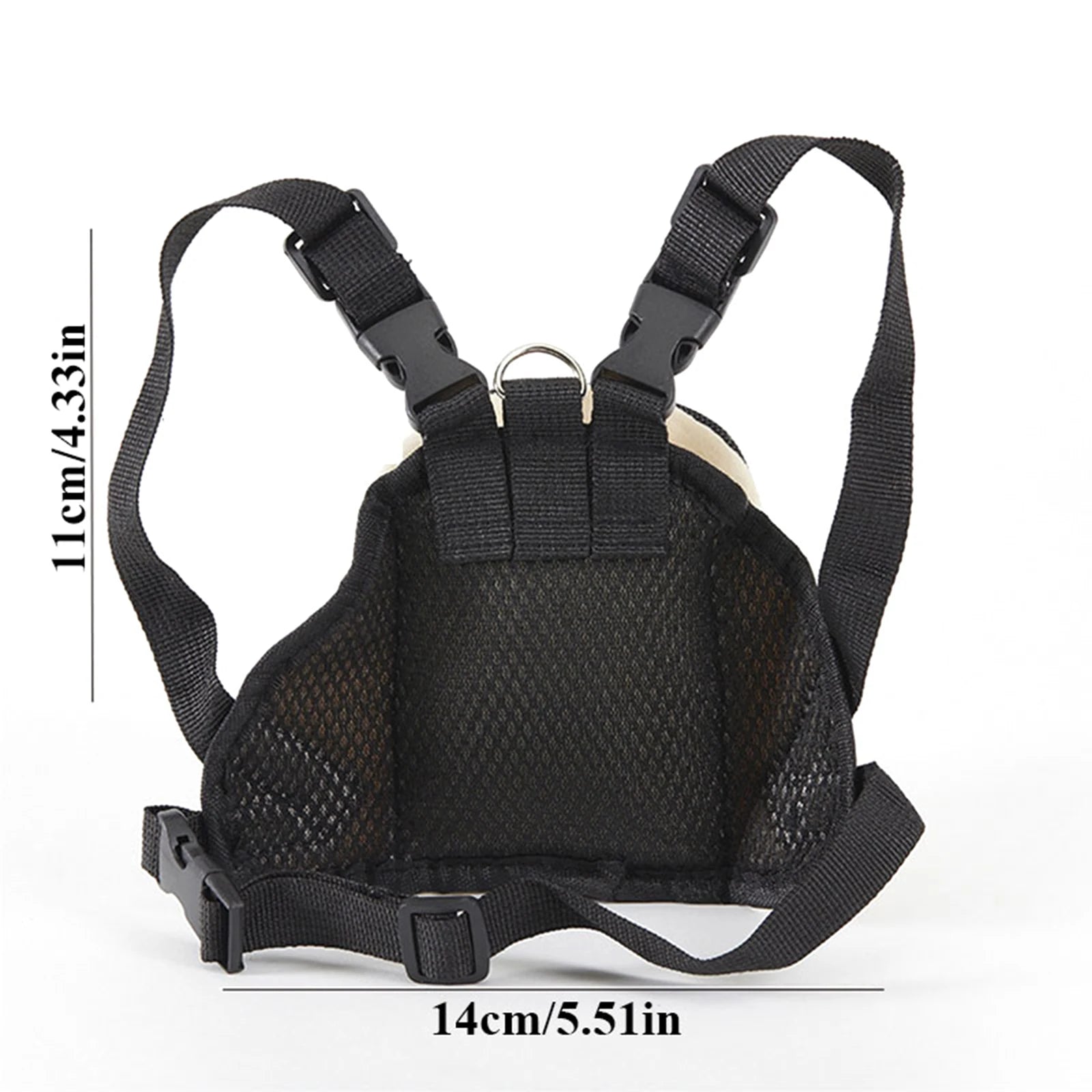 Dog Plush Backpack Portable Nylon Shoulder Bag
