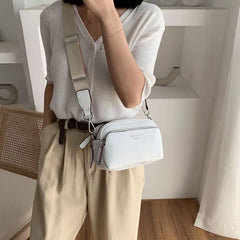 Small Shoulder Bag Women Party Wide Straps Casual Cross Body Bag