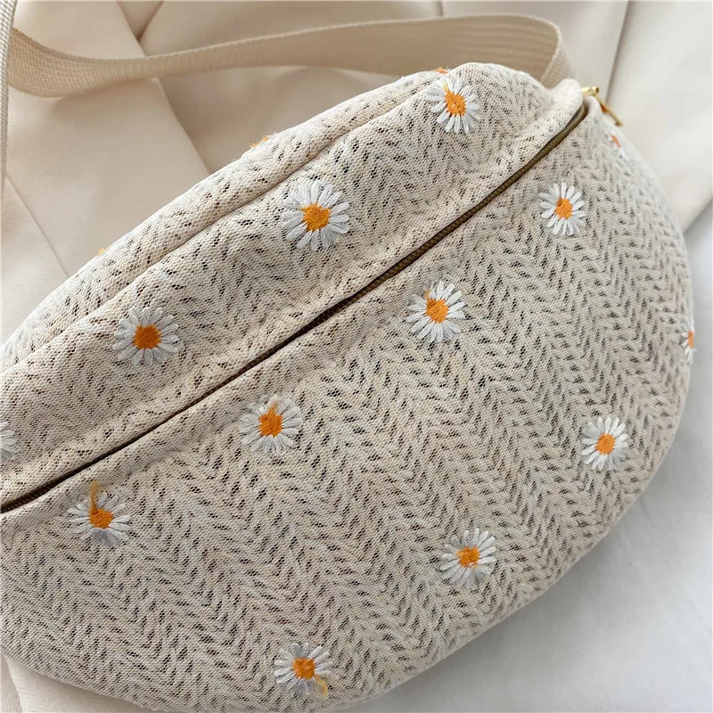 Straw Beach Hip Bag Phone Travel Belt Pouch Fanny Pack