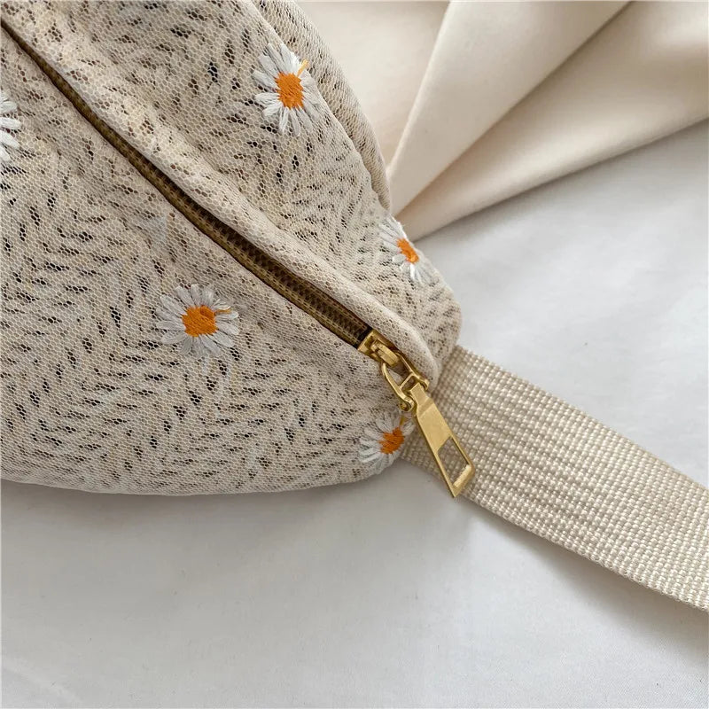 Straw Beach Hip Bag Phone Travel Belt Pouch Fanny Pack