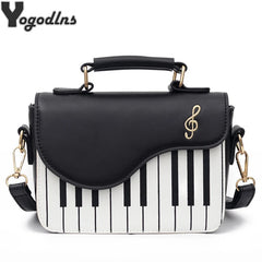 Piano Shoulder Bag Women Crossbody Square Top-handle