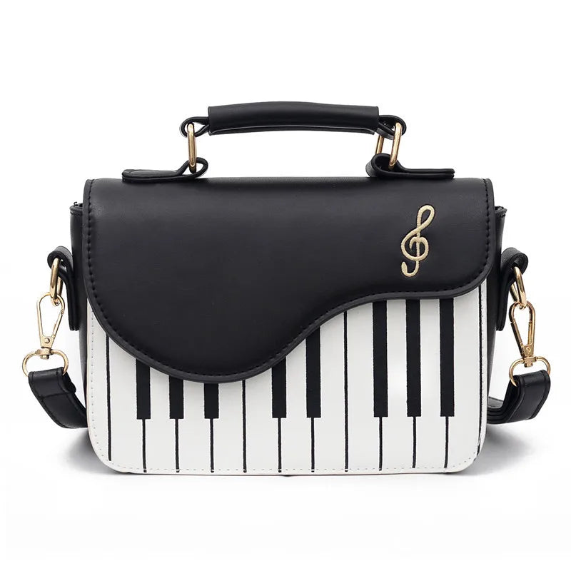 Piano Shoulder Bag Women Crossbody Square Top-handle