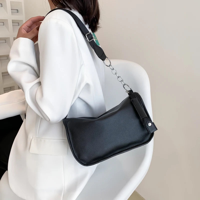 Leather Women's Shoulder Bag Chain Crossbody Bag Handbag